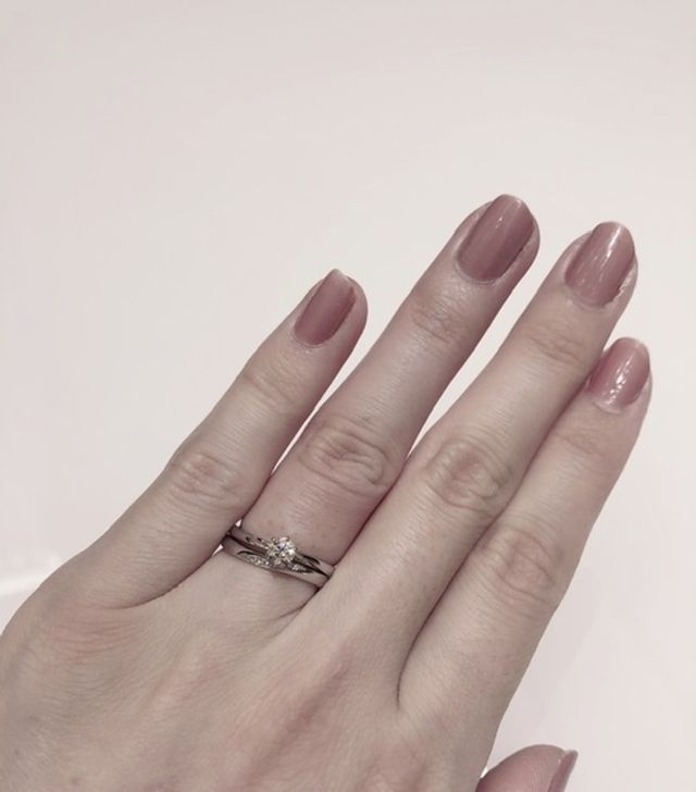 別種類リングを馴染みやすいように合わせていただきました！