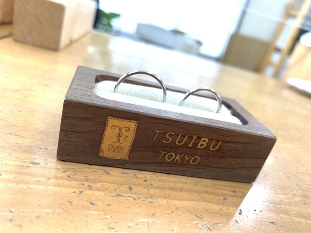 お互いに作り合った指輪です♪