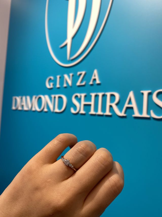 ダイヤが綺麗なリングです。