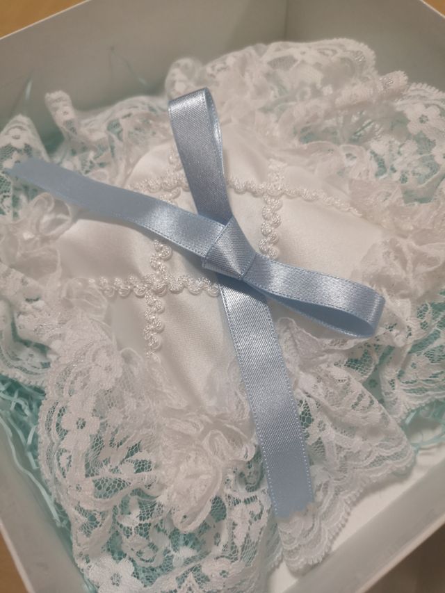 特典でリングピローを頂きました♪