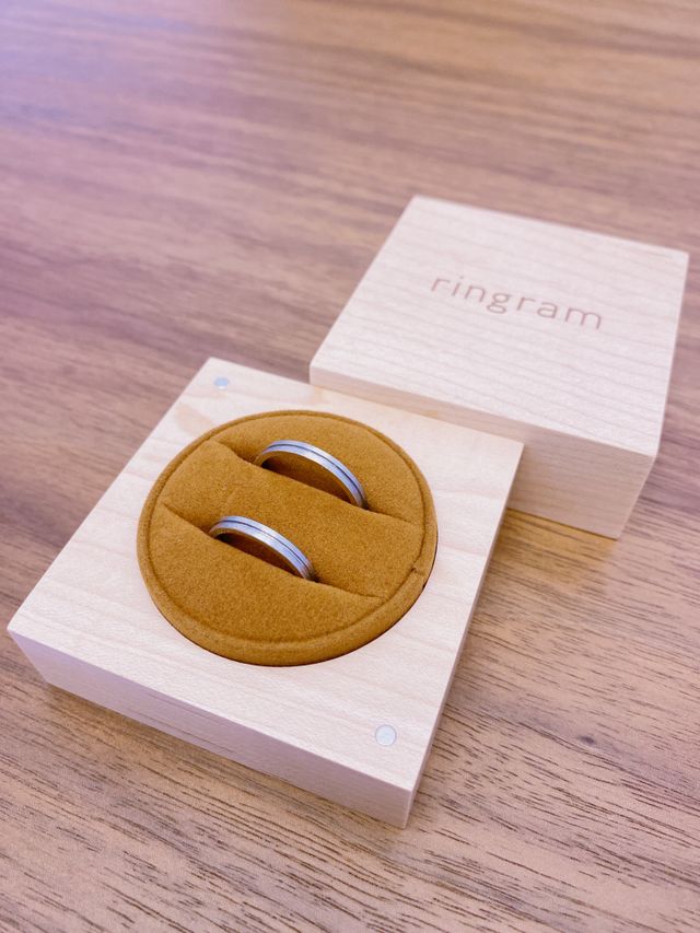 WAXで制作した結婚指輪です。
