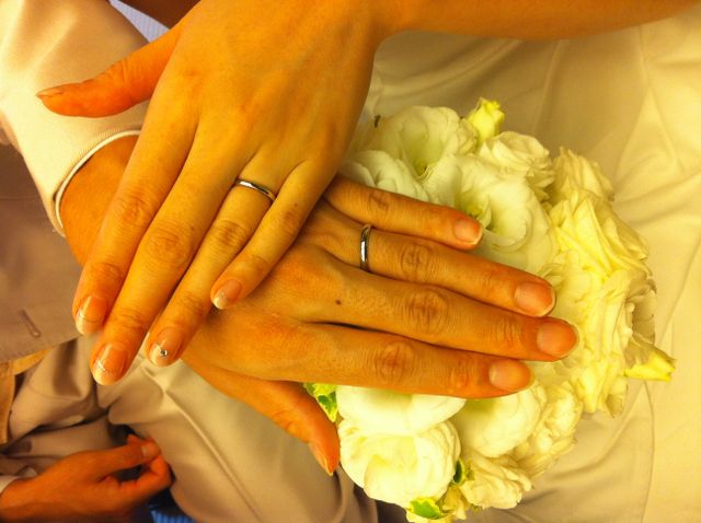 結婚式の時の写真です。