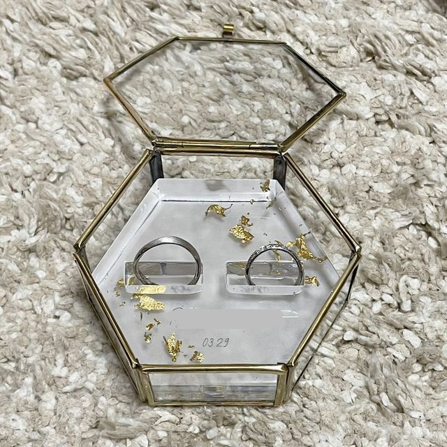 リングピローに入れて