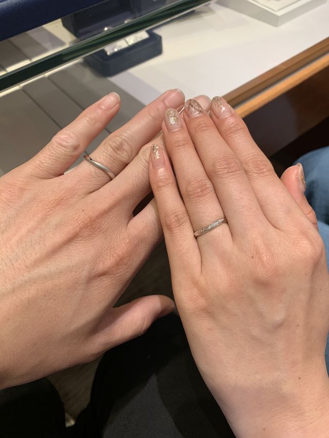 たくさん付け比べた中から2人のお気に入りを選びました♪