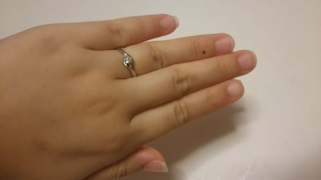 桜ダイヤモンドと言うのですが綺麗なダイヤですごく輝いて綺麗！