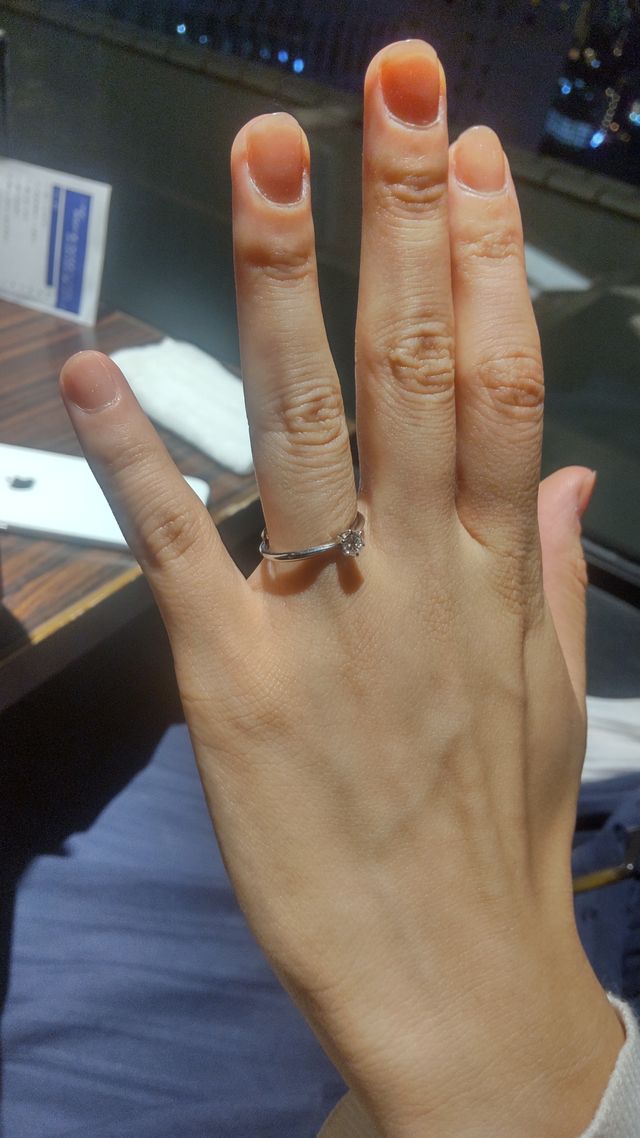 購入した婚約指輪