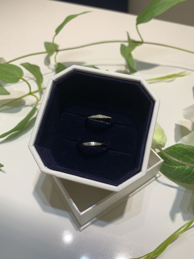 指輪を決めた日に写真を撮らせて頂きました。