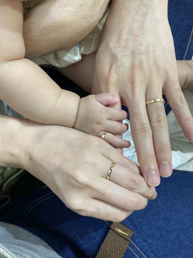 赤ちゃんの指にもしっかり合わせて作ってくれました！