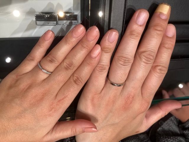 購入前、検討時に店舗で試着さけて頂いた時の写真です。