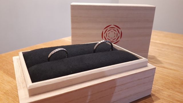 縁の結婚指輪
右が男性
左が女性