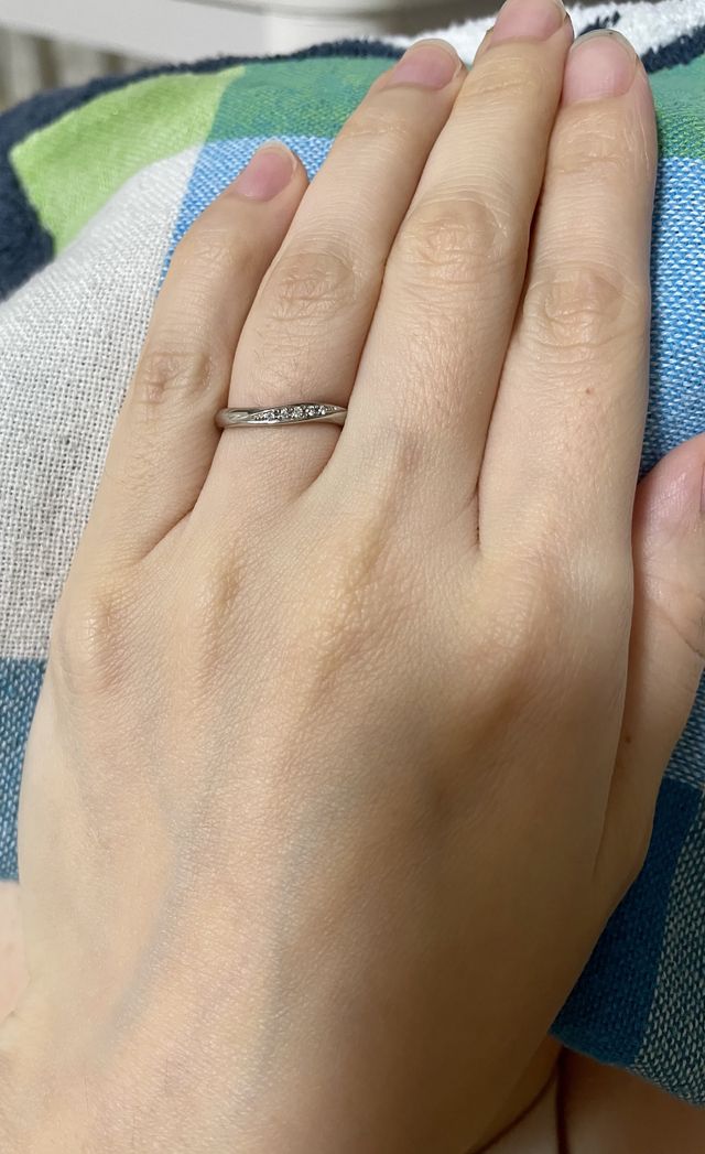 実際に着用した時の写真です。