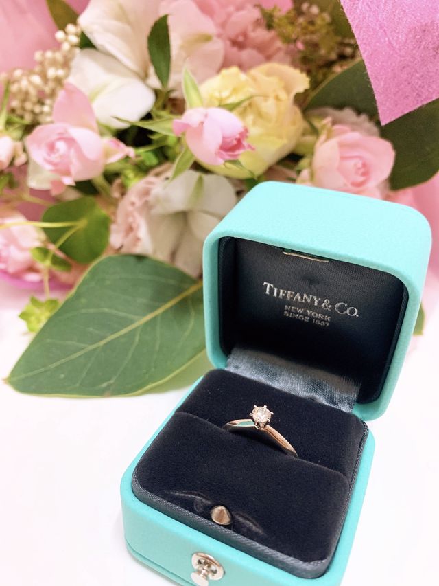 王道のティファニーのセッティングです