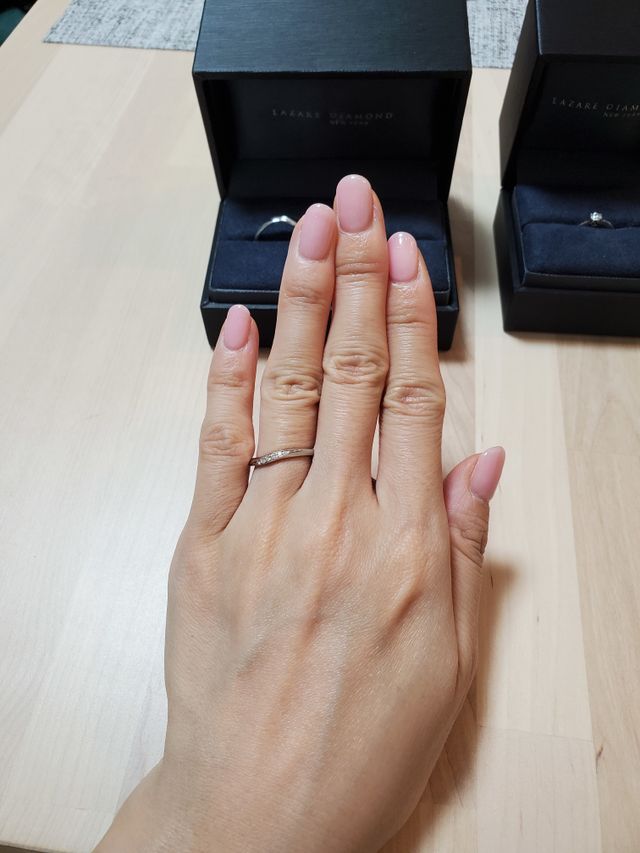 ダイヤモンドの輝きが瑞々しいです。