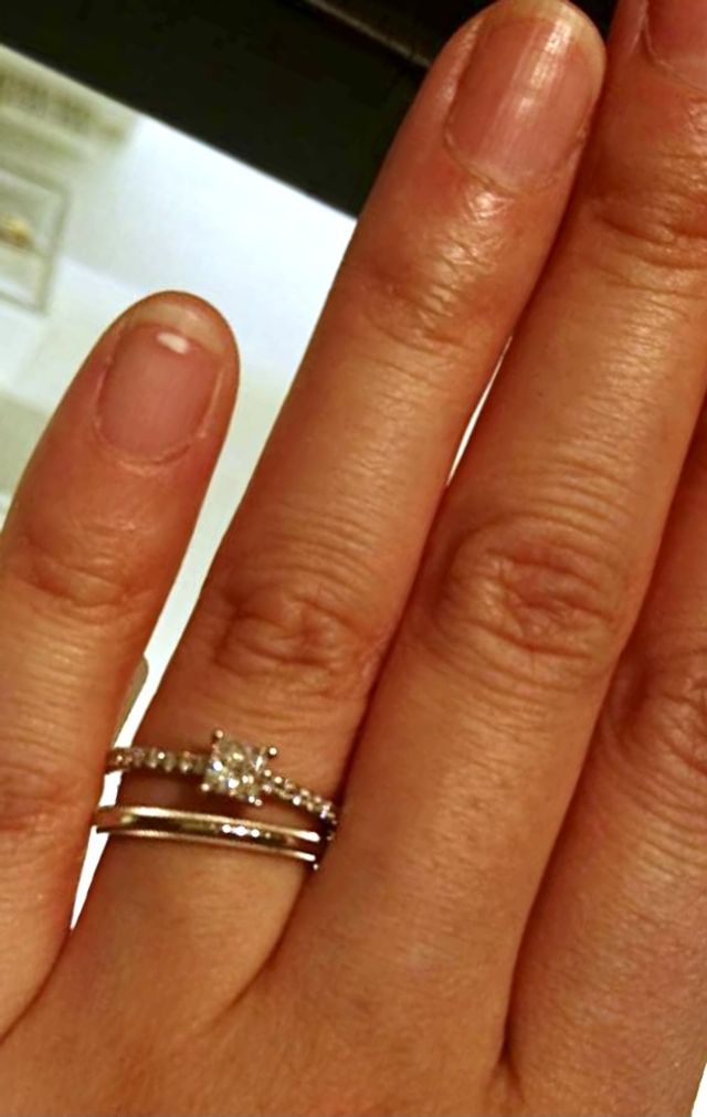 スクエアダイヤモンドリング