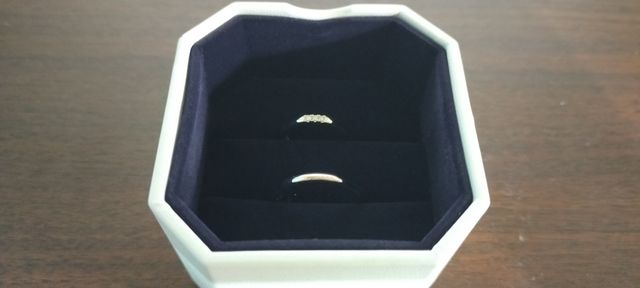 結婚指輪です。