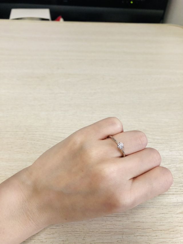 指輪を渡した当日の写真です。