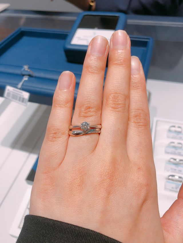 ダイヤモンドがくっきりとても綺麗です