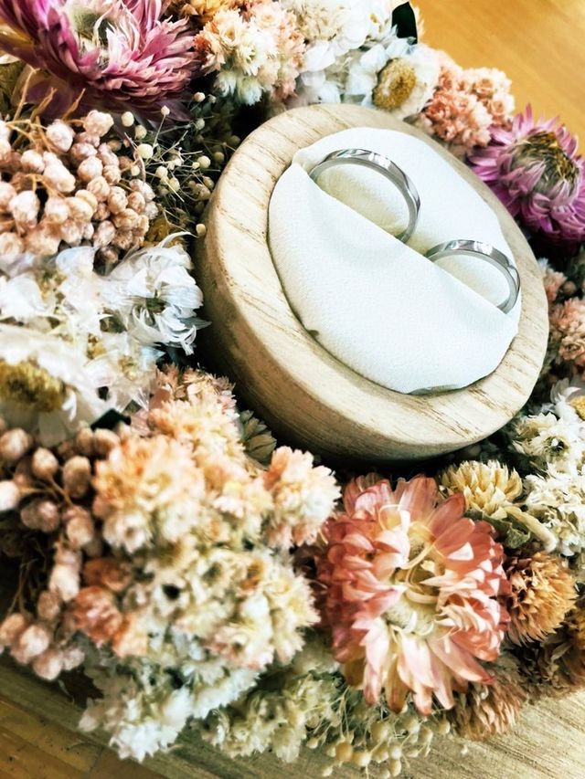 彼氏と結婚することになり今回指輪を作らせていただぎした！