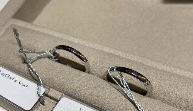 ヴァンクリーフのシンプルなリング