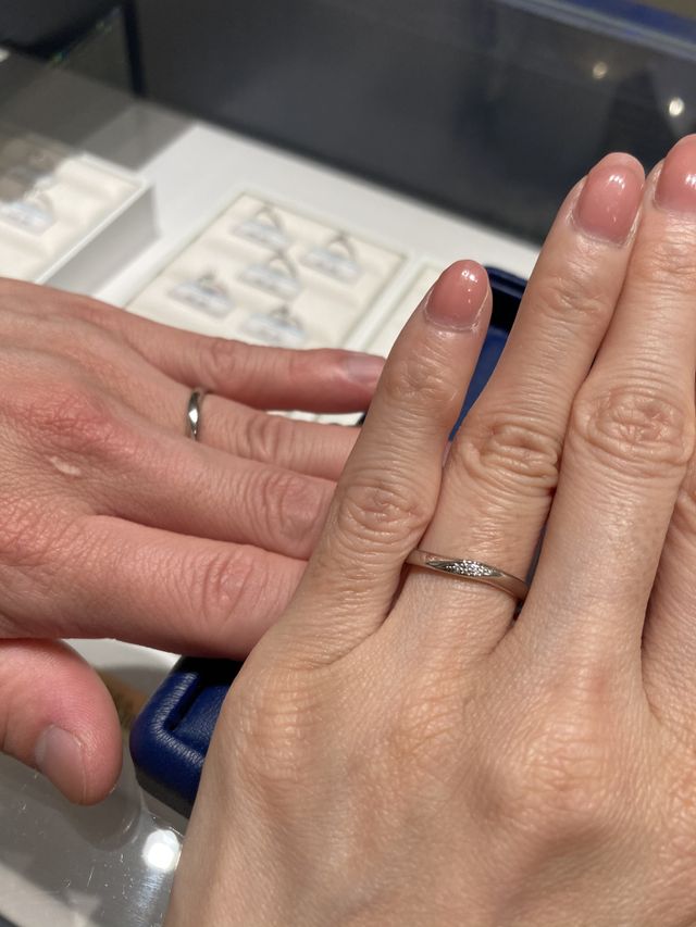 着け心地も良く、派手すぎず一目で気に入りました！