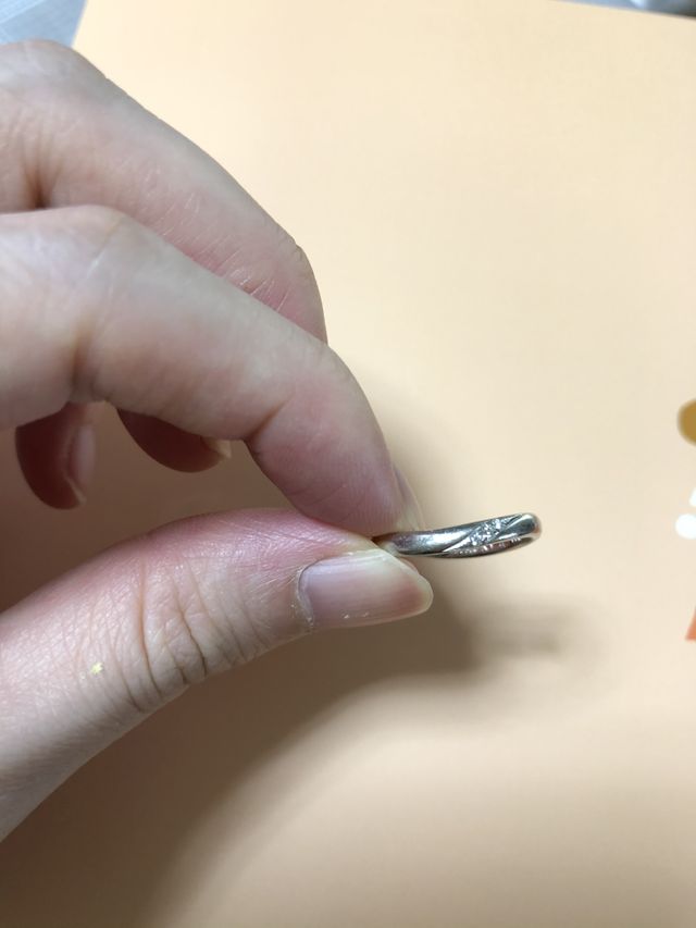 手作りペアリングです。お互いを思いながら、作成しました。