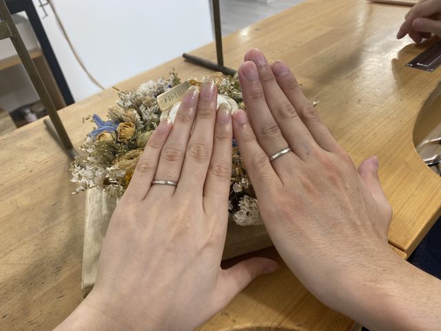 思い出の結婚指輪になりました！雰囲気もよく、楽しかったです。