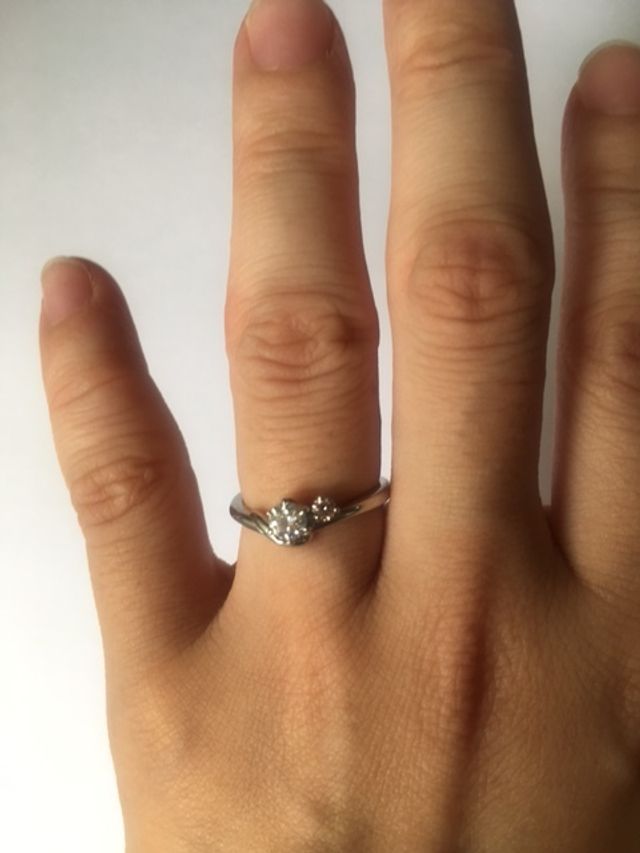 わたしの指をきれいにみせてくれました