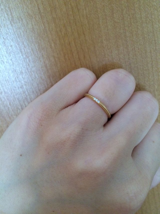 ダイヤのデザインがお気に入りです