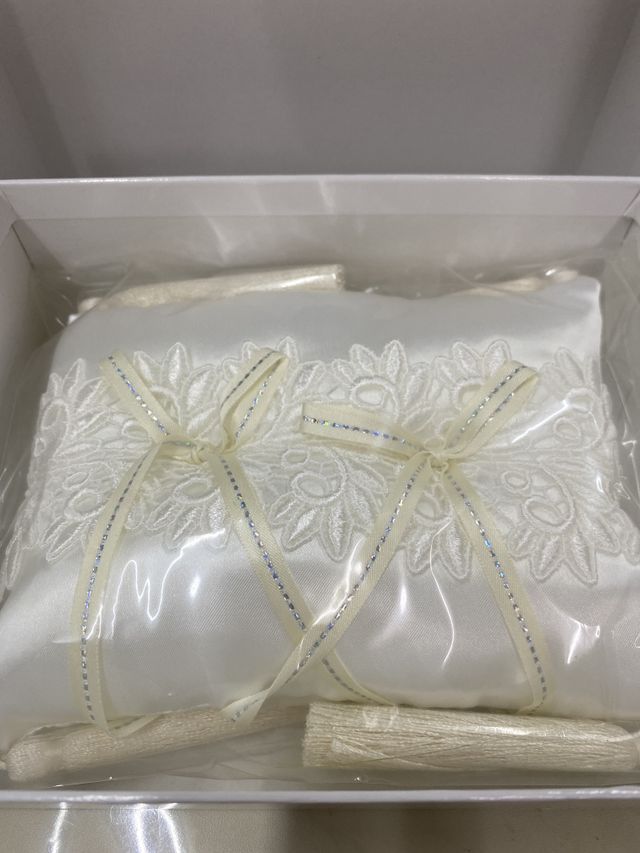 ペアで購入した特典として頂いたリングピロー