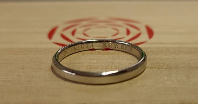 漢字と桜の刻印にこだわりました。