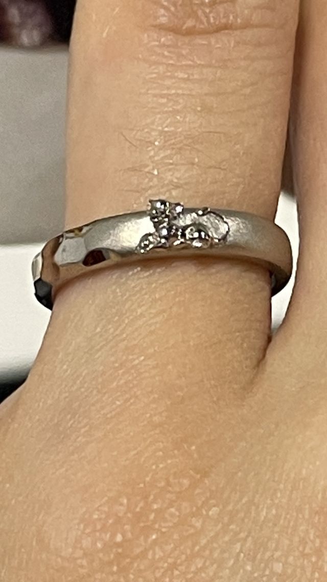 ライオンキングの最高の結婚指輪ができましたシンバとナラです