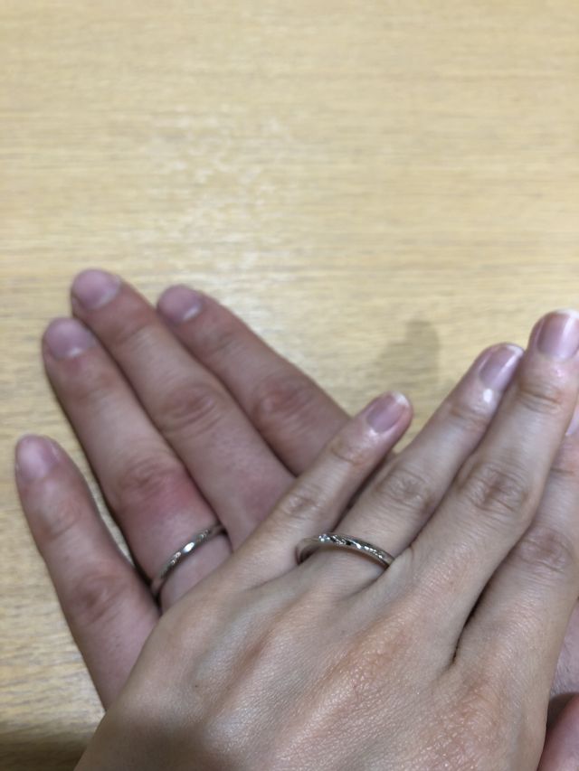 結婚指輪です。