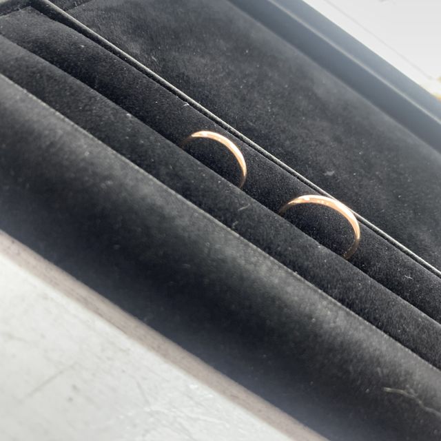 ピンクゴールド左が8号右が15号です！