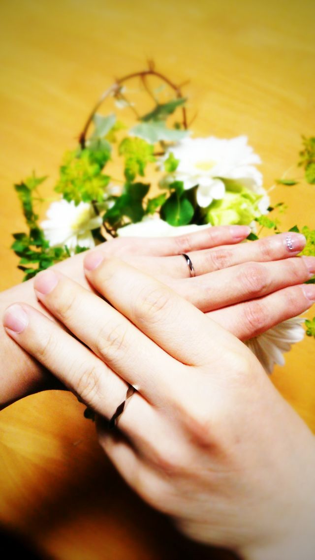 手前が主人ですが、主人は太さ違いのファセットを。