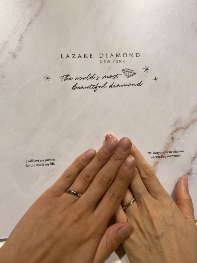 男性のペアリングと一緒に撮影したものです。