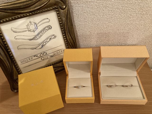 セットで購入したので、デザイン画をいただきました。