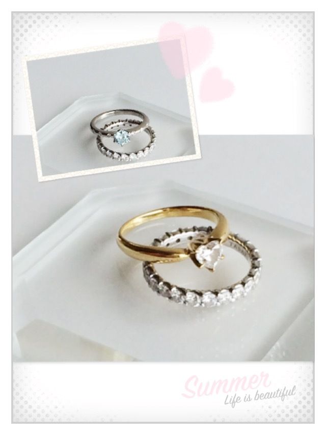 他の指輪と組み合わせを楽しめます！