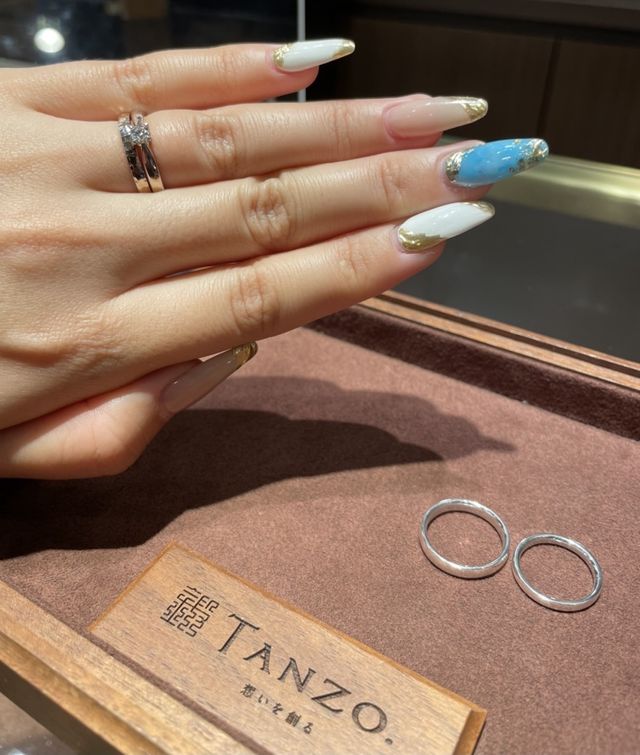 婚約、入籍、結婚指輪どれも素敵で大満足です。一生宝物です！