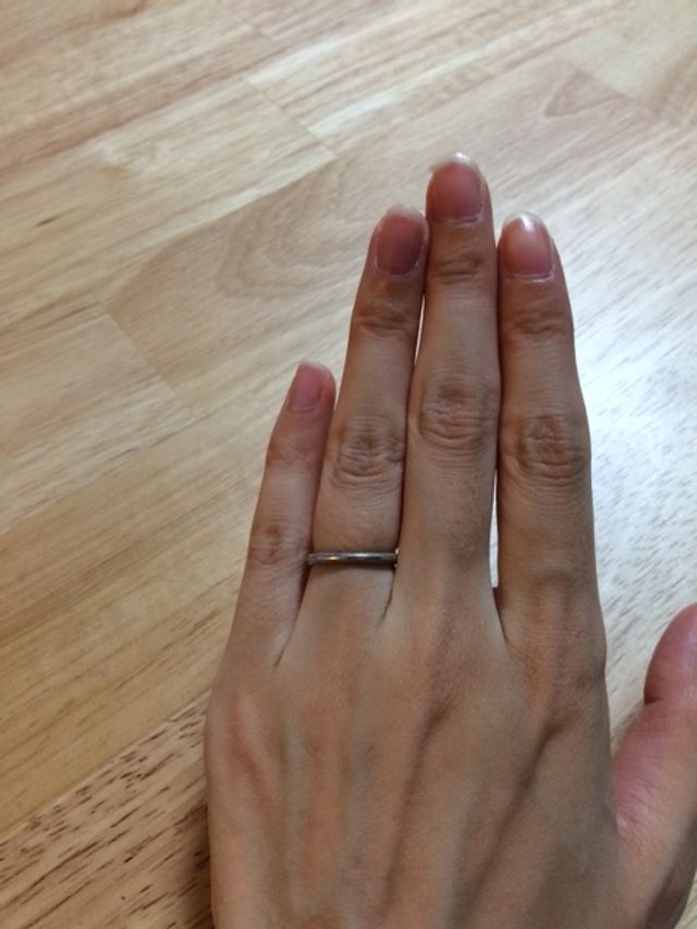 結婚指輪です