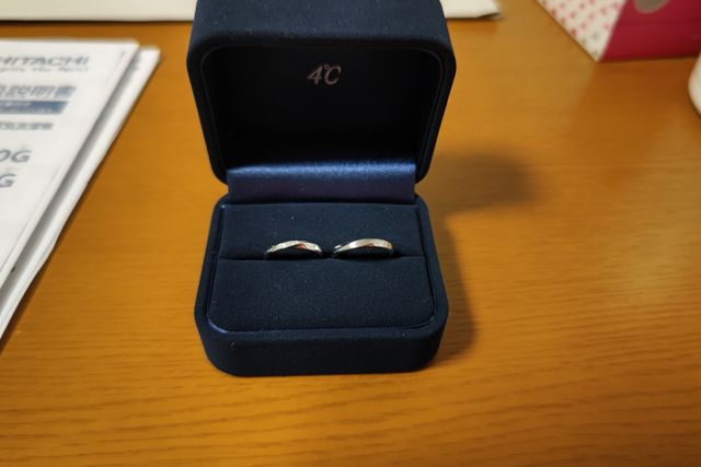 2人の結婚指輪です。