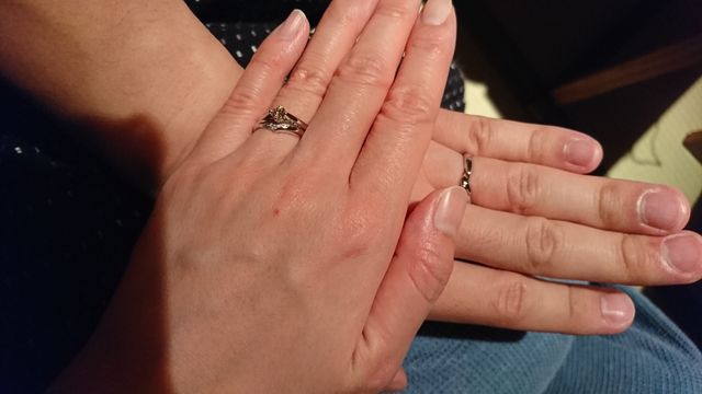 婚約指輪と結婚指輪の重ねづけ