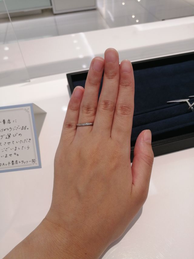 試着時の写真です。