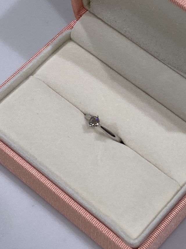 ダイヤモンドは持ち込みの0.34ct