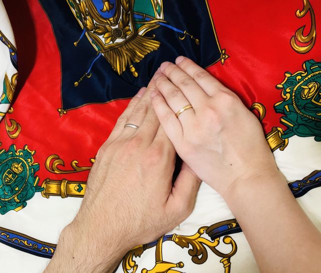 レディースはアレンジでゴールドに変更してもらいました。