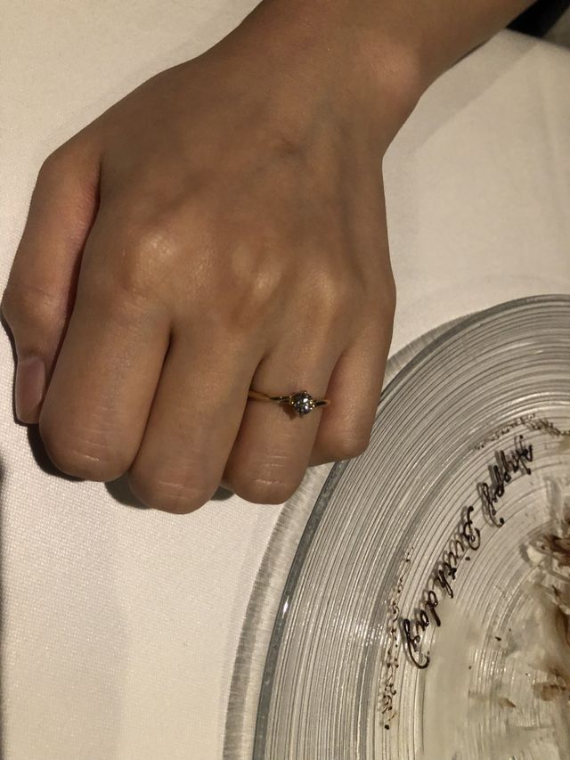 誕生日にプロポーズしました