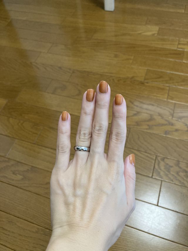 4ミリ幅の甲丸のデザインが欲しくて手作りしました。