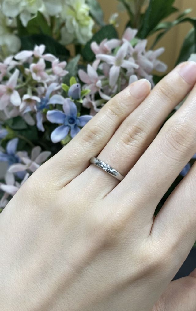 ダイヤは1つ付けました。0～3つまで付けられます。