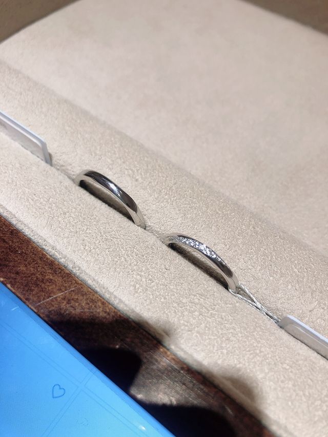 選んだリングの写真