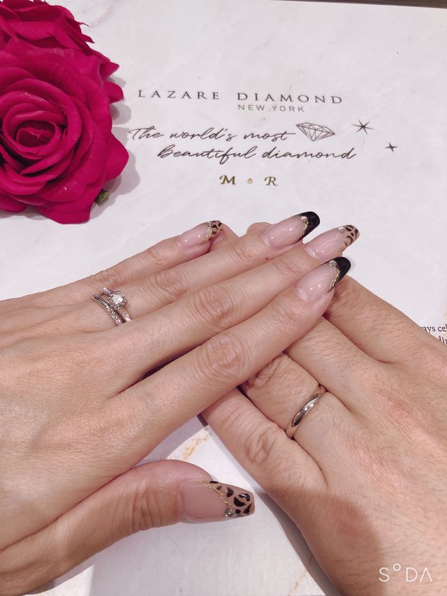 婚約指輪モエシー、1粒ダイヤモンド0.44c、結婚指輪ショア