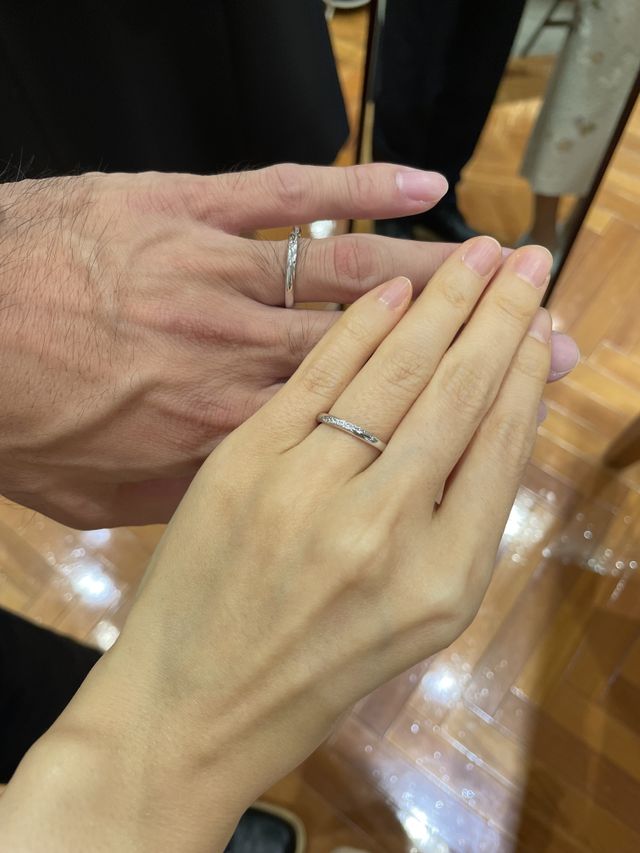 2人の初マリッジリング！